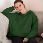 Unisex Mid-Weight Hooded SweatShirt – Bottle Green