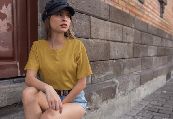 Unisex Premium Heavy Oversized T-Shirt - Mustard Yellow