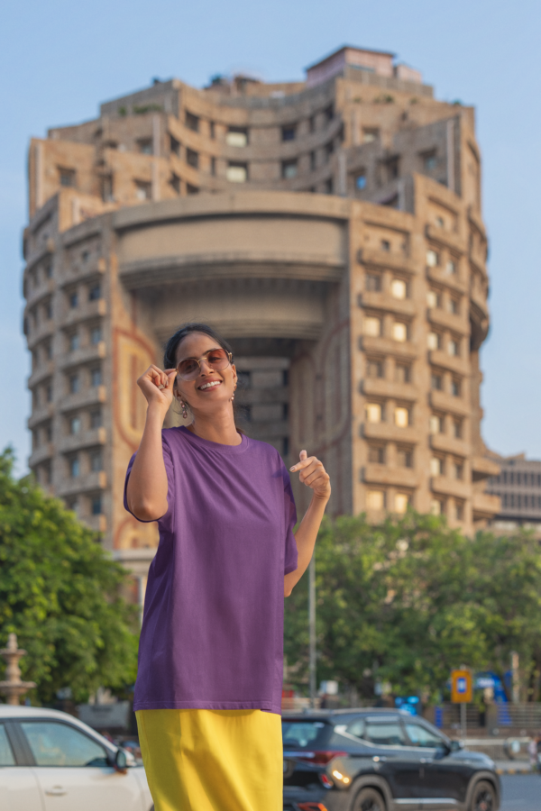 Unisex Premium Oversized T-Shirt - Purple