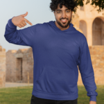 Unisex Mid-Weight Hooded SweatShirt – Royal Blue