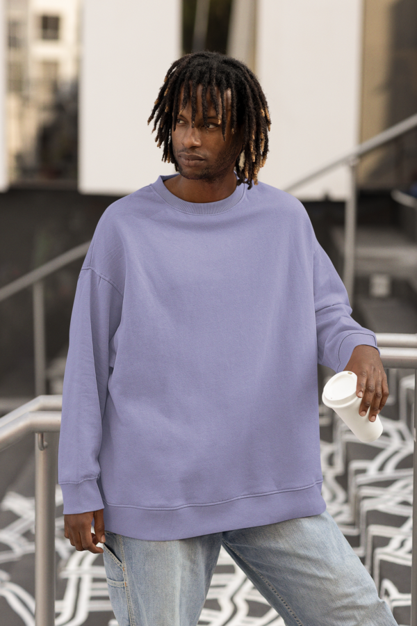 Heavyweight Oversized Sweatshirts - Lavender