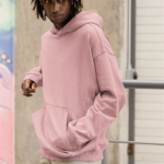 Heavyweight Oversized Hooded Sweatshirt – Baby Pink