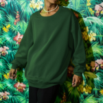 Heavyweight Oversized Sweatshirts - Bottle Green