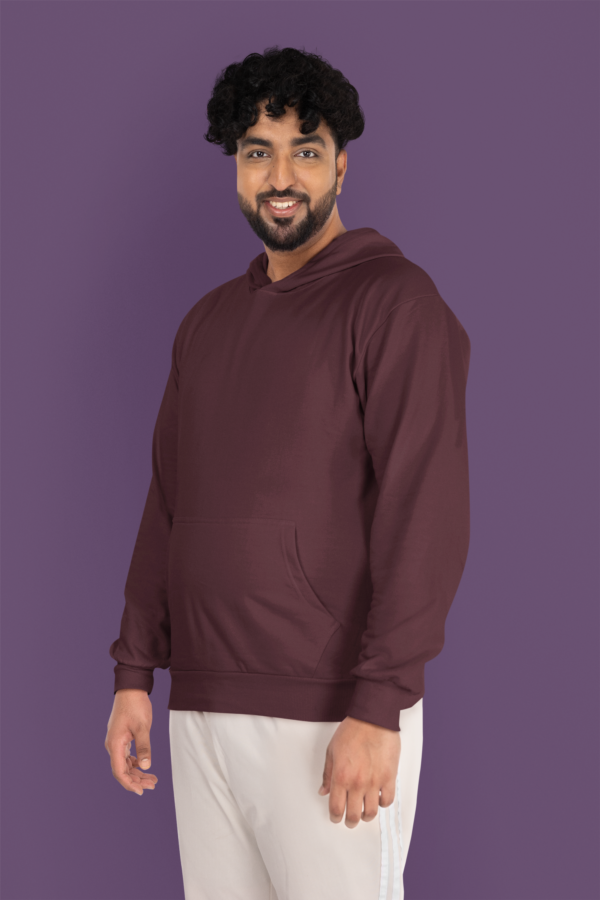 Unisex Mid-Weight Hooded SweatShirt - Maroon