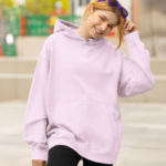 Unisex Mid-Weight Hooded SweatShirt – Light Baby Pink
