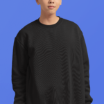 Heavyweight Oversized Sweatshirts - Black