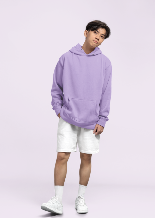 Heavyweight Oversized Hooded Sweatshirt - Lavender