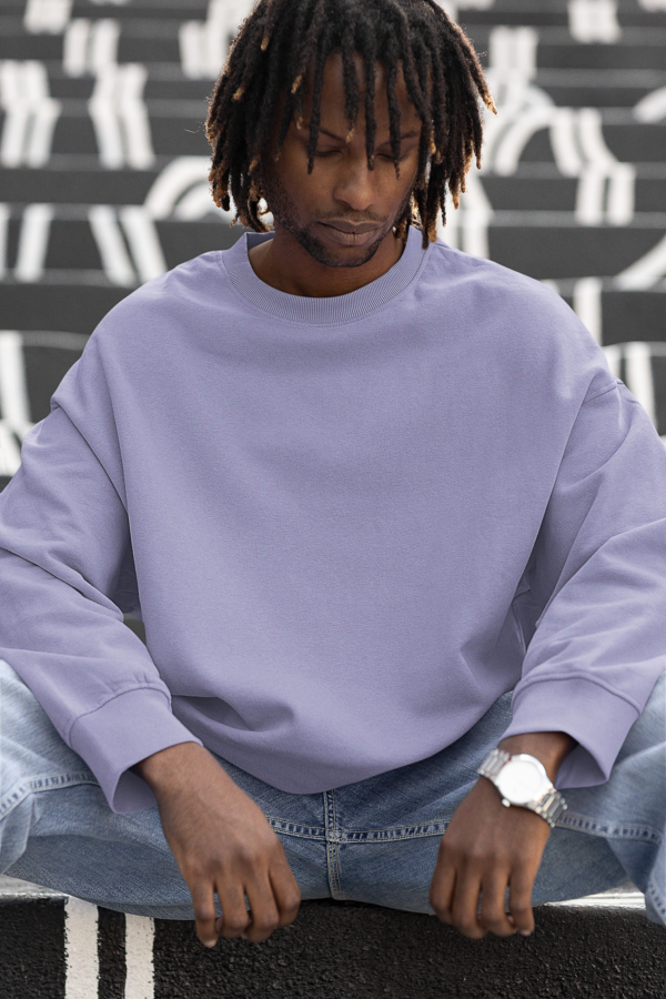 Heavyweight Oversized Sweatshirts - Lavender