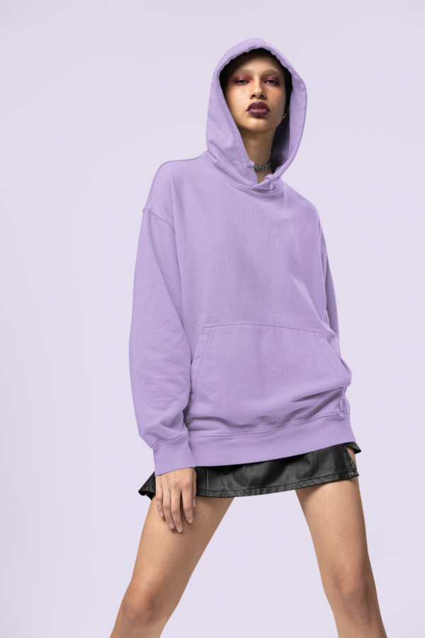 Heavyweight Oversized Hooded Sweatshirt - Lavender