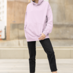 Unisex Mid-Weight Hooded SweatShirt – Light Baby Pink