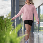 Heavyweight Oversized Hooded Sweatshirt – Baby Pink