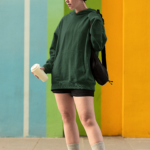 Heavyweight Oversized Hooded Sweatshirt – Bottle Green