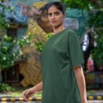 Unisex Premium Oversized T-Shirt – Bottle Green
