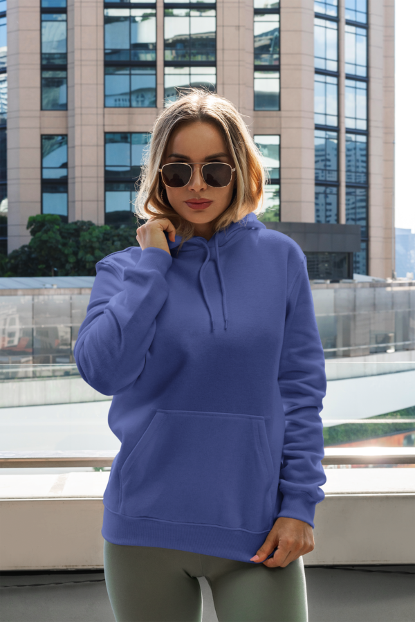 Unisex Mid-Weight Hooded SweatShirt - Royal Blue