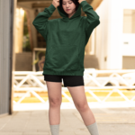 Heavyweight Oversized Hooded Sweatshirt – Bottle Green