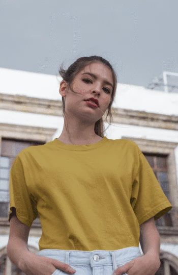 Unisex Premium Heavy Oversized T-Shirt - Mustard Yellow