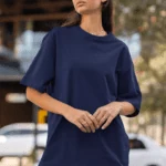 Unisex Premium Heavy Oversized T-Shirt – Navy Blue
