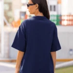 Unisex Premium Heavy Oversized T-Shirt – Navy Blue