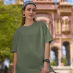 Unisex Premium Heavy Oversized T-Shirt - Olive Green