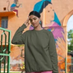 Unisex Sweatshirt – Olive Green
