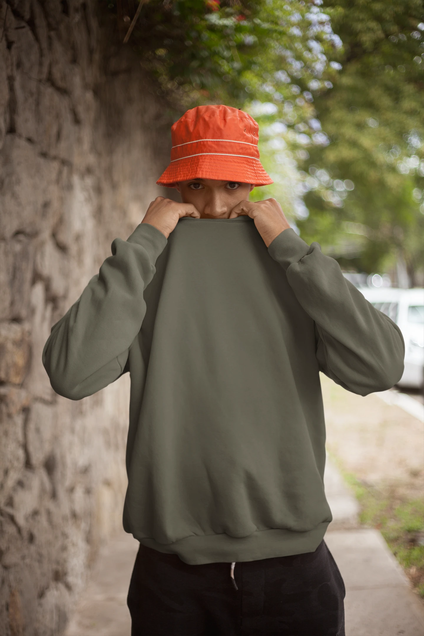 Unisex Sweatshirt – Olive Green Unisex Sweatshirt – Olive Green