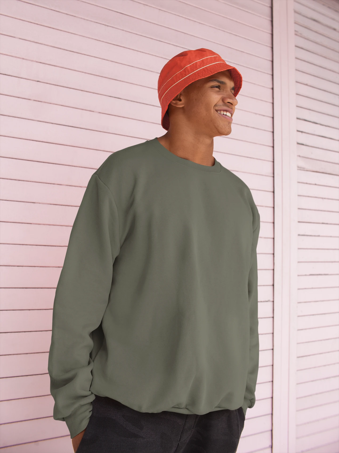 Unisex Sweatshirt – Olive Green Unisex Sweatshirt – Olive Green