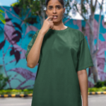Unisex Premium Oversized T-Shirt – Bottle Green