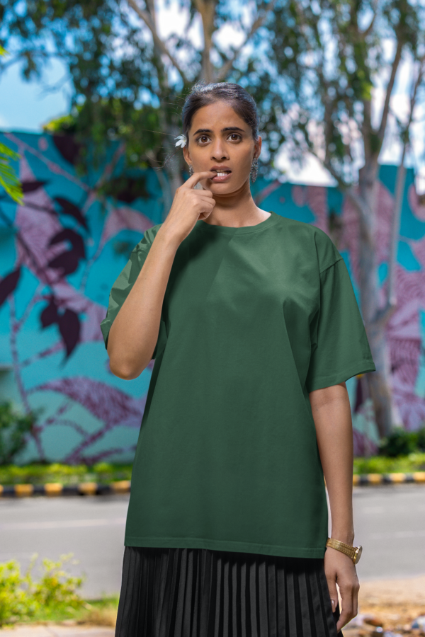 Unisex Premium Oversized T-Shirt - Bottle Green