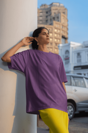 Unisex Premium Oversized T-Shirt - Purple