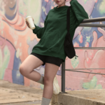 Heavyweight Oversized Hooded Sweatshirt – Bottle Green