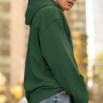 Unisex Mid-Weight Hooded SweatShirt – Bottle Green