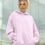 Unisex Mid-Weight Hooded SweatShirt - Light Baby Pink