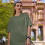 Unisex Premium Heavy Oversized T-Shirt – Olive Green