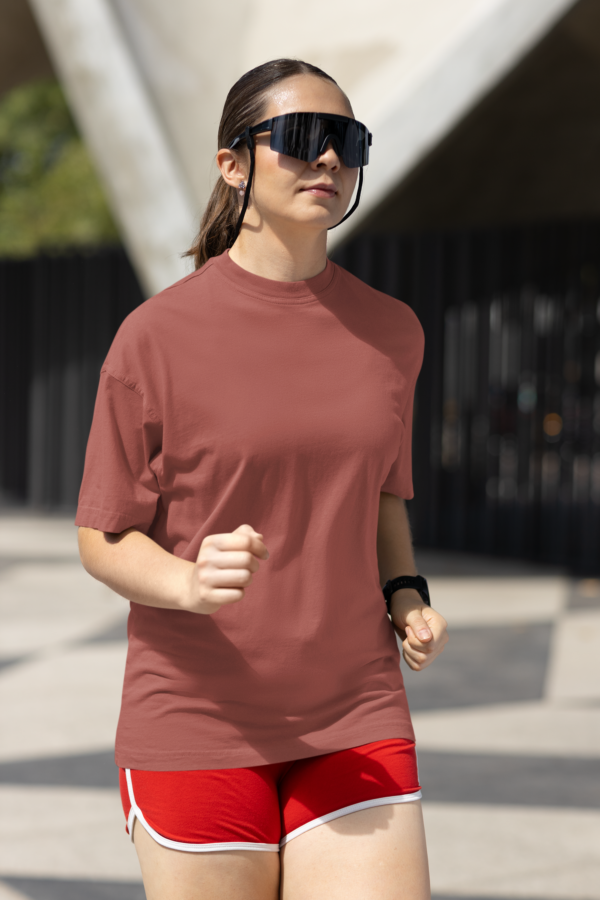 Unisex Premium Heavy Oversized T-Shirt - Coral