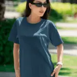 Unisex Premium Heavy Oversized T-Shirt – Petrol Blue, 100% Cotton