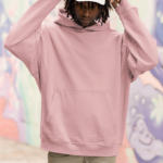 Heavyweight Oversized Hooded Sweatshirt - Baby Pink
