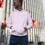 Unisex Mid-Weight Hooded SweatShirt – Light Baby Pink