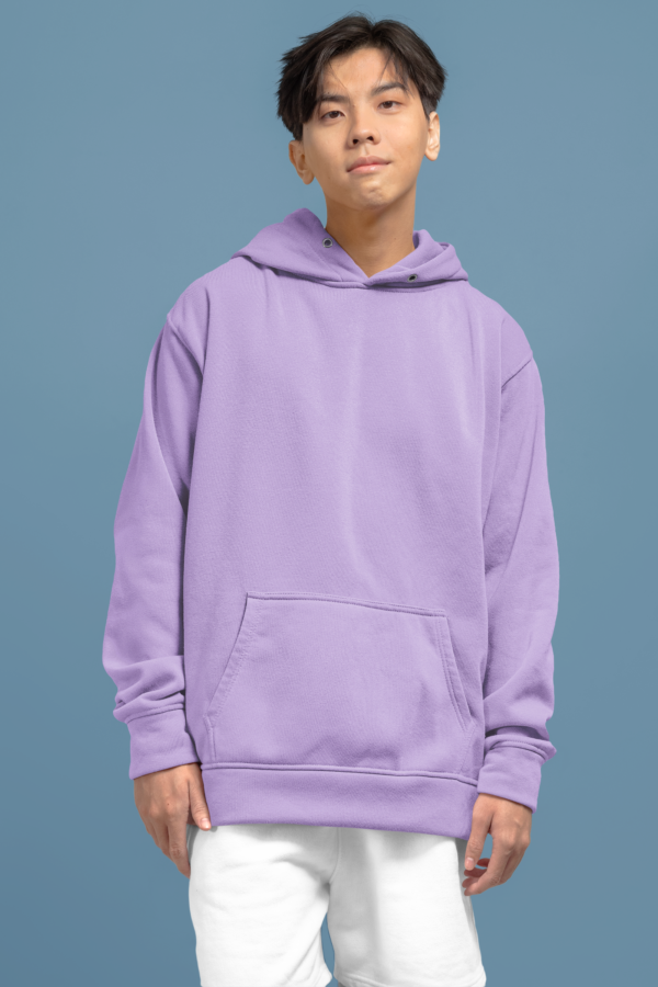 Heavyweight Oversized Hooded Sweatshirt - Lavender