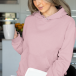 Heavyweight Oversized Hooded Sweatshirt – Baby Pink