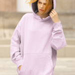Unisex Mid-Weight Hooded SweatShirt – Light Baby Pink