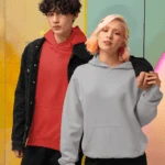 Unisex Mid-Weight Hooded SweatShirt – Grey Melange