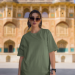 Unisex Premium Heavy Oversized T-Shirt – Olive Green