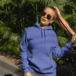 Unisex Mid-Weight Hooded SweatShirt – Royal Blue