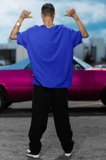 Unisex Premium Heavy Oversized T-Shirt - Royal Blue