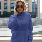 Unisex Mid-Weight Hooded SweatShirt – Royal Blue