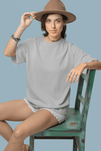 Unisex Premium Heavy Oversized T-Shirt - Gray Mélange