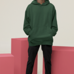 Heavyweight Oversized Hooded Sweatshirt – Bottle Green