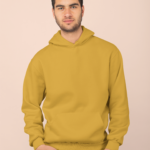 Unisex Mid-Weight Hooded SweatShirt - Mustard Yellow
