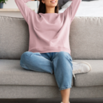 Heavyweight Oversized Sweatshirts – Light Baby Pink