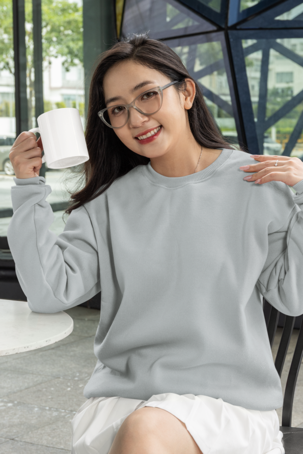 Unisex Sweatshirt – Grey Melange